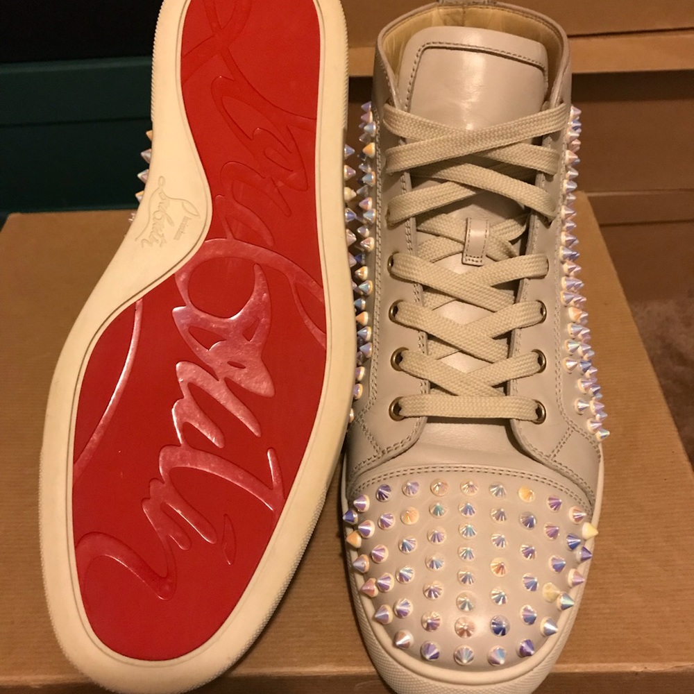 Christian Louboutin Louis Flat Calf/Spikes